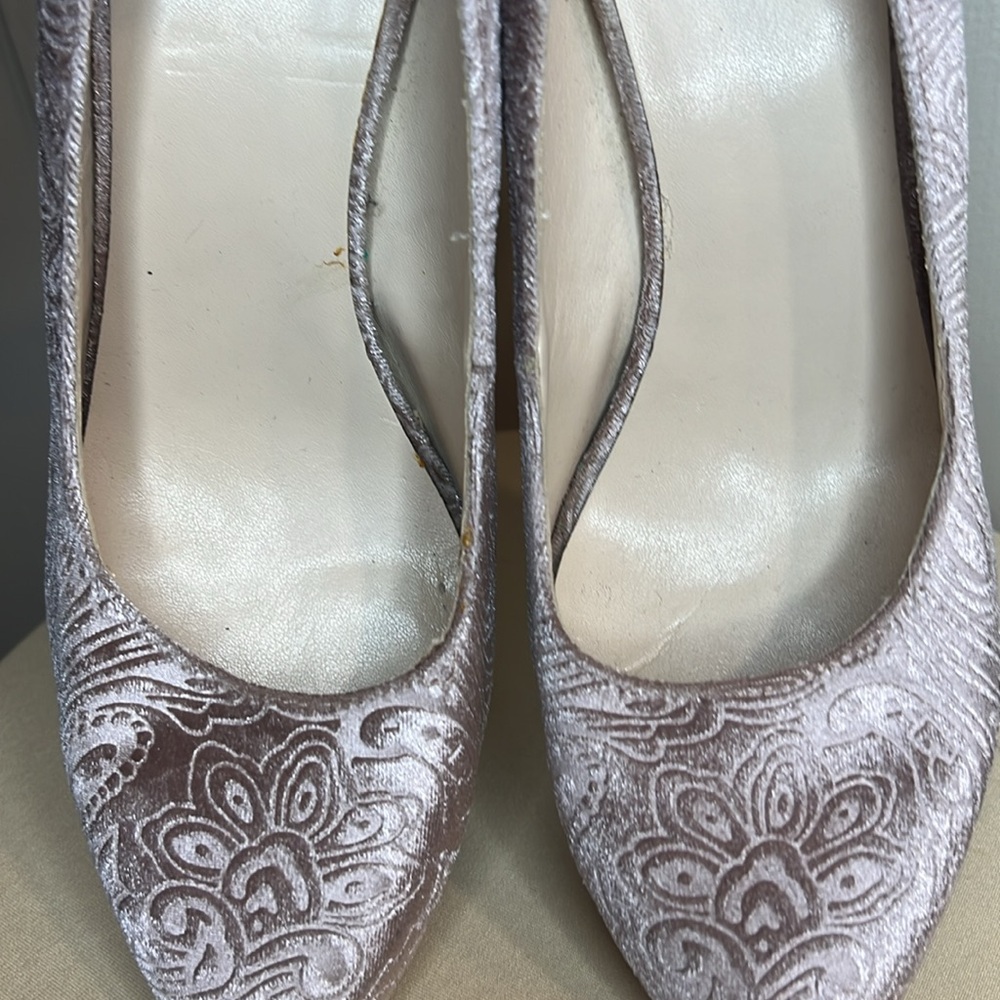 Nine West Jacquard Velvet Heels - Picture 9 of 10
